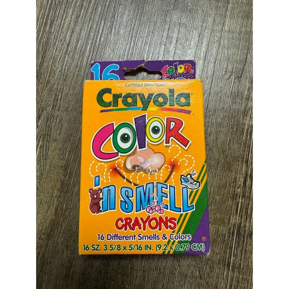 Vintage 1997 Crayola Color n Smell Scented Crayons 16 Ct Binney & Smith 52-3416